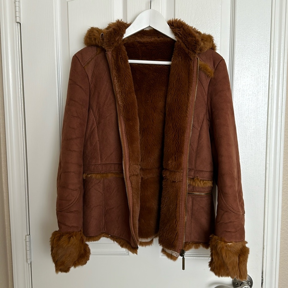Bohemian suede coat